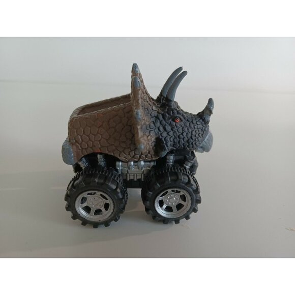Dino Baby Pull Back Car Brown Vehicle Toy with Big Tire Wheels Toys For Kids - Picture 2 of 12
